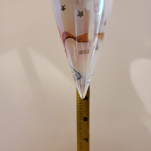 Vintage Li Bien Angel Glass Christmas Ornament Hand Painted 2002 - Picture 5 of 6